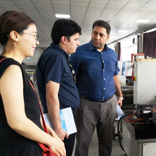 French customers visit